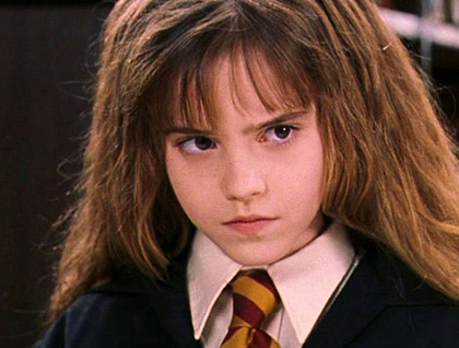 Emma Watson as Hermione Granger.