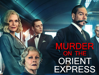 Murder On The Orient Express movie poster art.