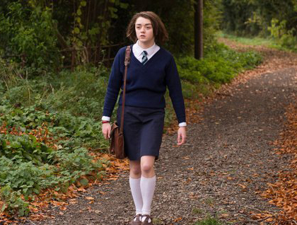 Maisie Williams walking.