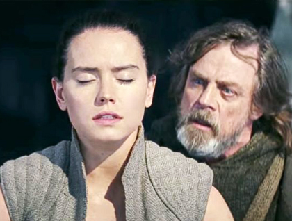Rey Receiving Jedi Training .